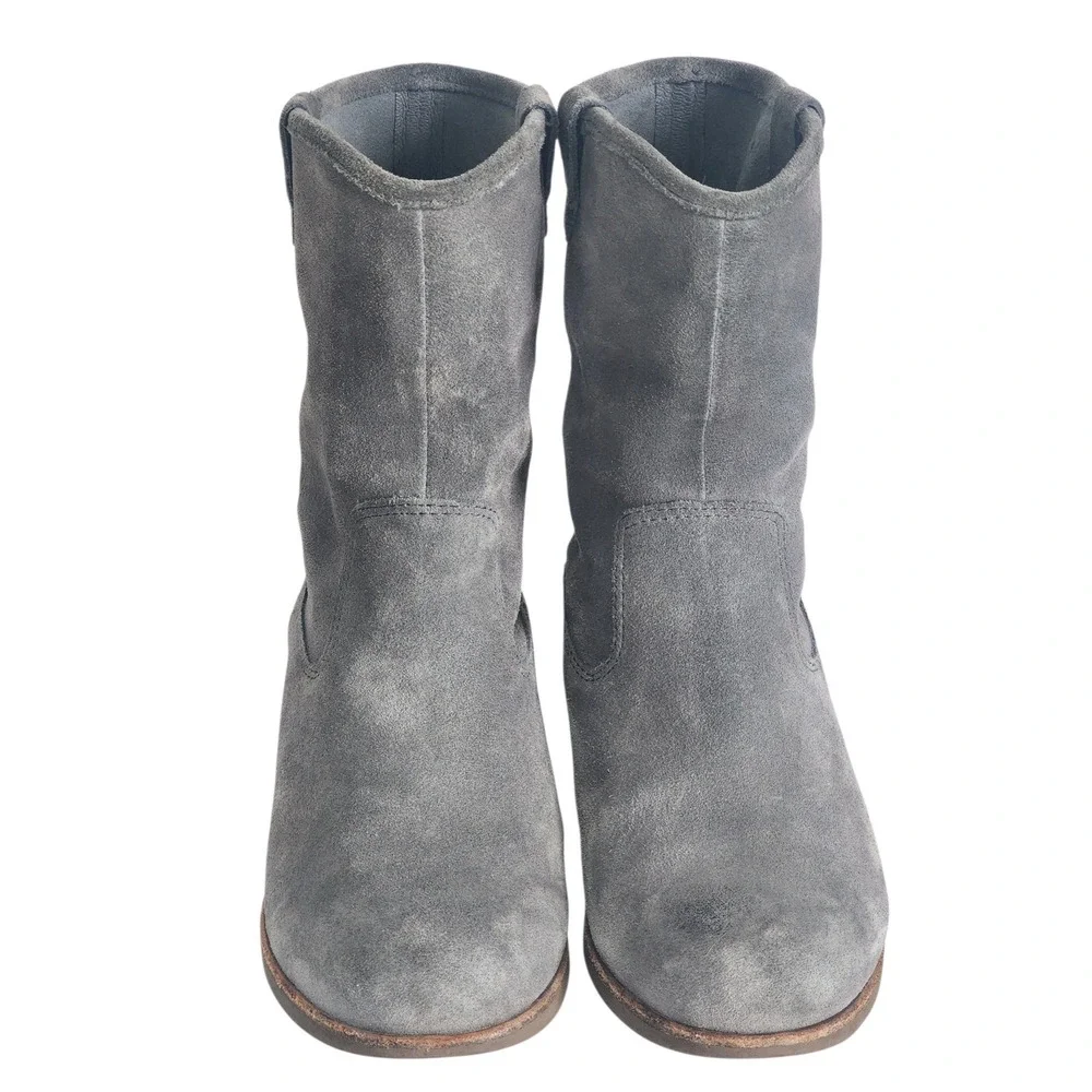 UGG Australia Rioni Gray Suede Water Resistant Pull On Ankle Boots 1007174 6